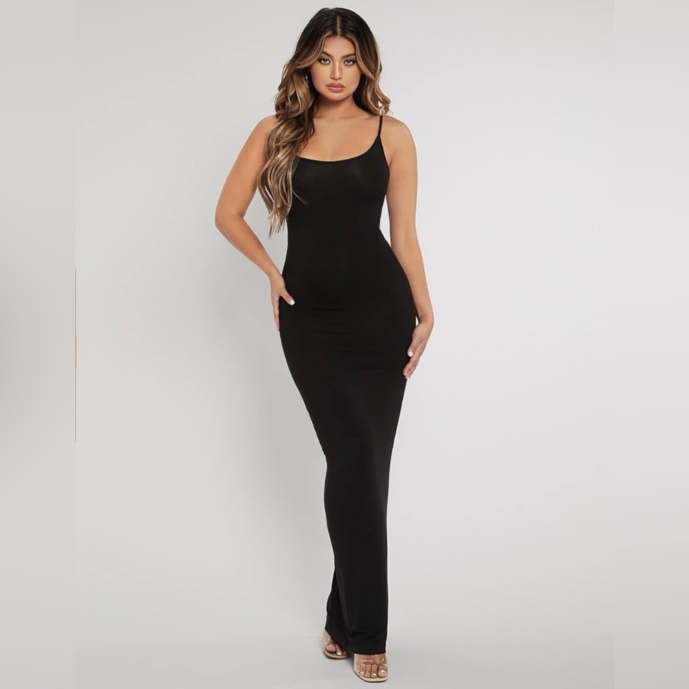 Black Maxi Dress Spaghetti Strap